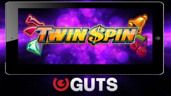 15 Free Spins on Twin Spin, No Deposit, at Guts!