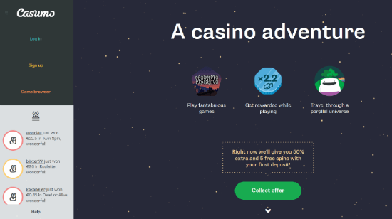 Casumo Launches New Site with the Same Great Offers