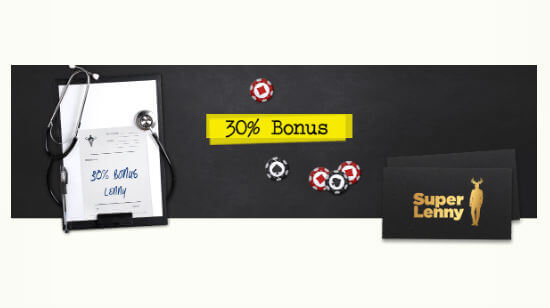 Get a Weekend Booster up to  30 and Win  500 at SuperLenny!