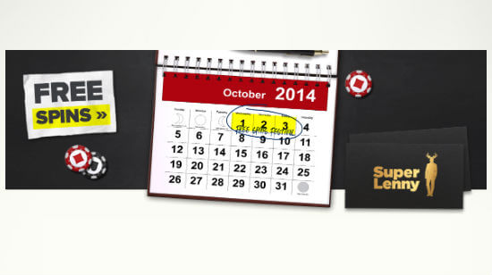 Start October with 60 Free Spins at SuperLenny